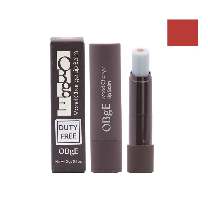 オブジェ OBGEムードチェンジリップバーム #ナチュラルレッド 3ml